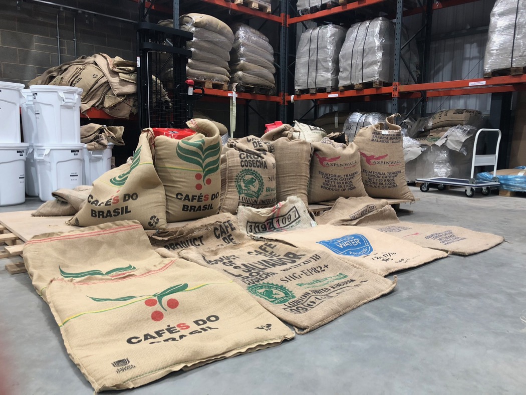 Used coffee sacks for sale